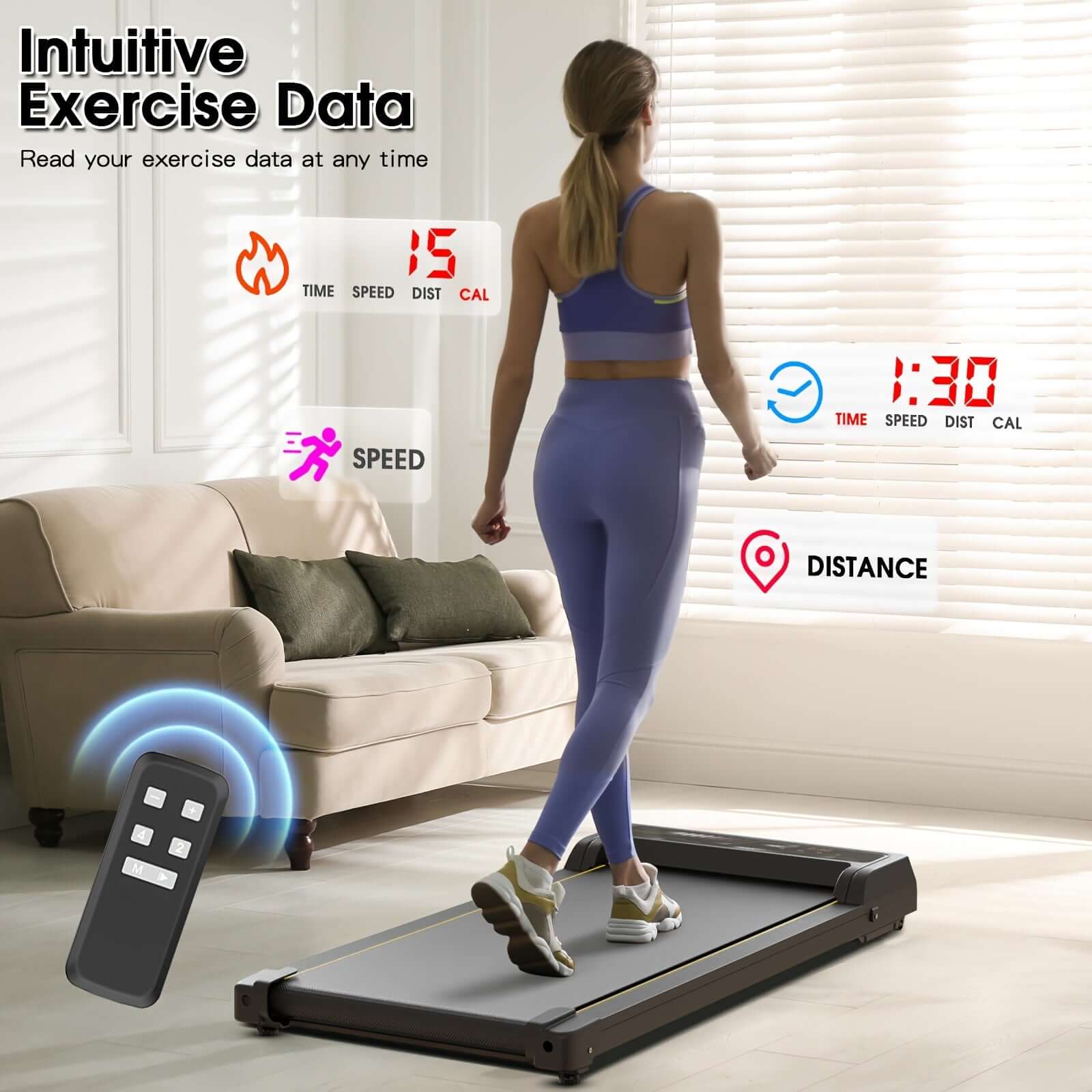Under Desk Walking Pad - Home Gym Office Fitness Equipment(Black) - גו סטור (Go Store) - Under Desk Walking Pad - Home Gym Office Fitness Equipment(Black) - גו סטור (Go Store)