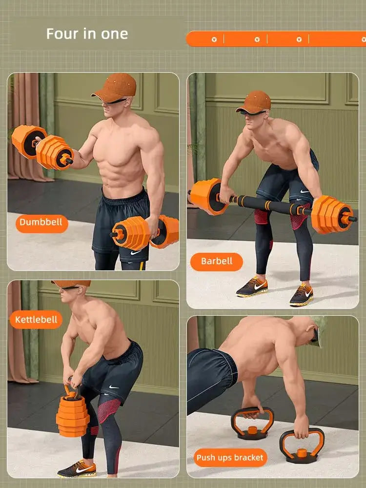 4-in-1 Adjustable Dumbbell Fitness Equipment - גו סטור (Go Store) - 4-in-1 Adjustable Dumbbell Fitness Equipment - גו סטור (Go Store)