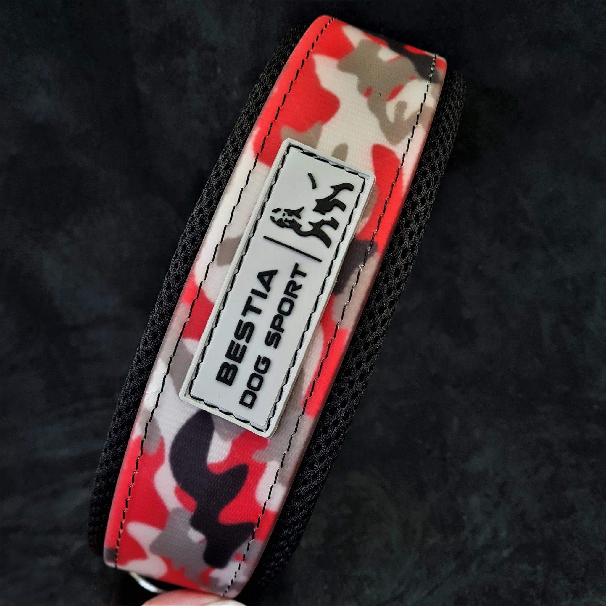 BESTIA DOG SPORT COLLAR RED CAMO - גו סטור (Go Store) - BESTIA DOG SPORT COLLAR RED CAMO - גו סטור (Go Store)