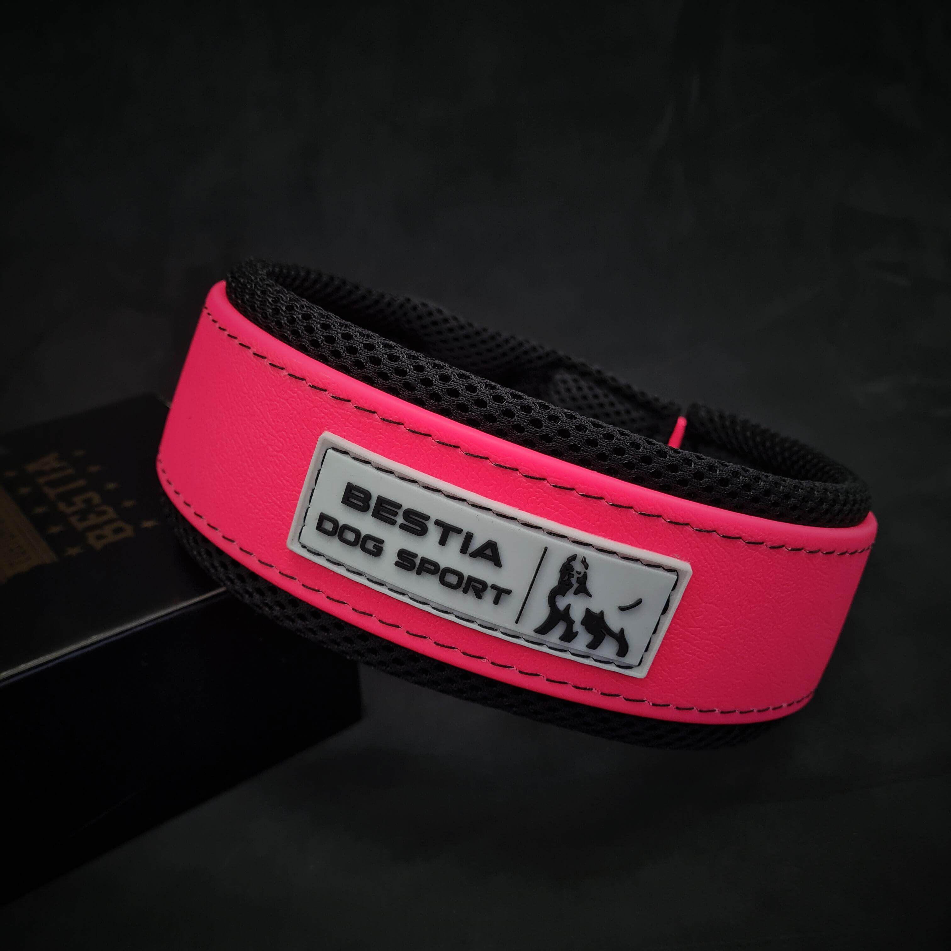 BESTIA DOG SPORT COLLAR NEON PINK - גו סטור (Go Store) - BESTIA DOG SPORT COLLAR NEON PINK - גו סטור (Go Store)