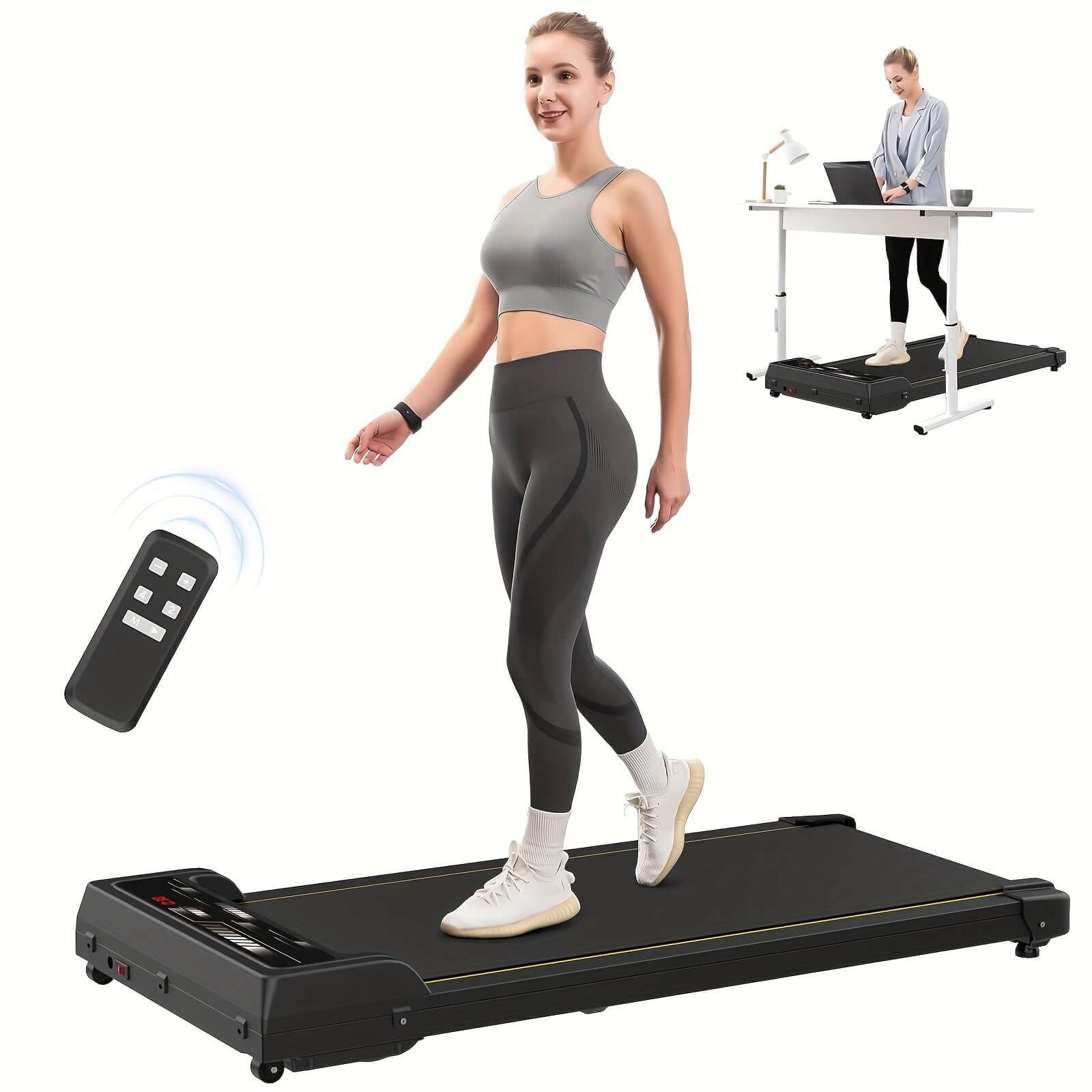 Under Desk Walking Pad - Home Gym Office Fitness Equipment(Black) - גו סטור (Go Store) - Under Desk Walking Pad - Home Gym Office Fitness Equipment(Black) - גו סטור (Go Store)