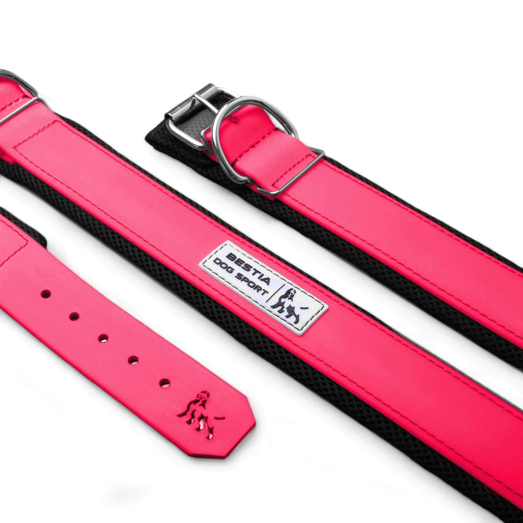 BESTIA DOG SPORT COLLAR NEON PINK - גו סטור (Go Store) - BESTIA DOG SPORT COLLAR NEON PINK - גו סטור (Go Store)