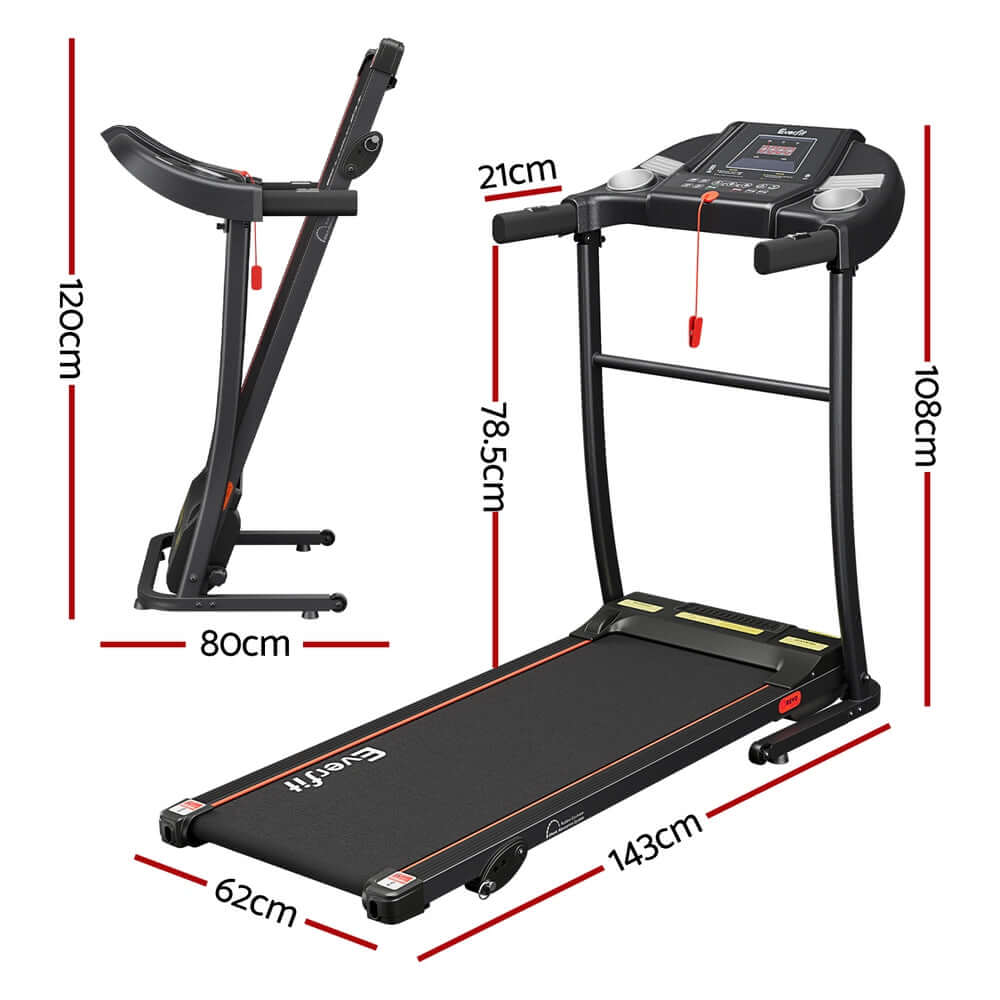 Everfit Treadmill Electric Home Gym Fitness Exercise Equipment Incline 400mm - גו סטור (Go Store) - Everfit Treadmill Electric Home Gym Fitness Exercise Equipment Incline 400mm - גו סטור (Go Store)