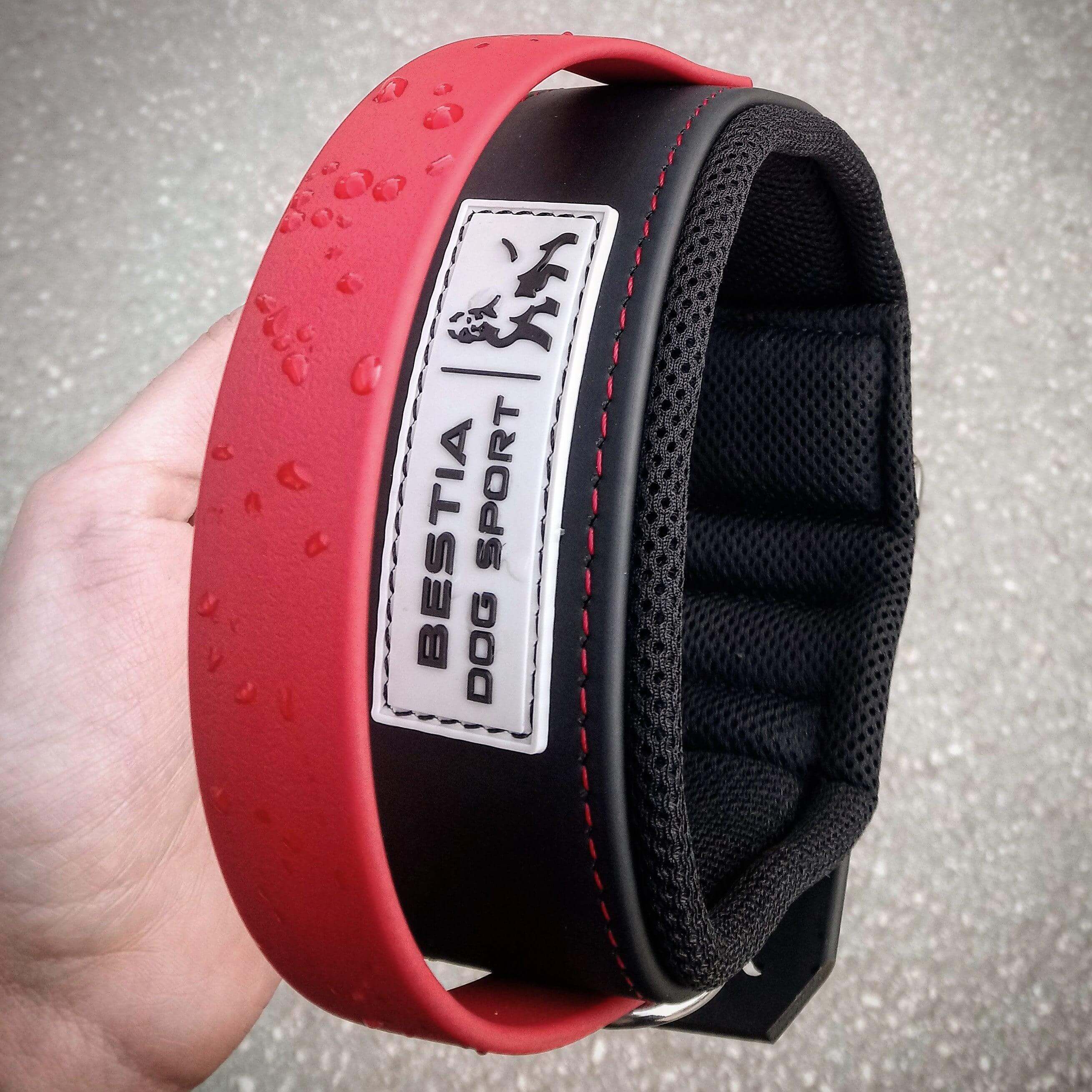 BESTIA DOG SPORT RED HANDLE COLLAR - גו סטור (Go Store) - BESTIA DOG SPORT RED HANDLE COLLAR - גו סטור (Go Store)